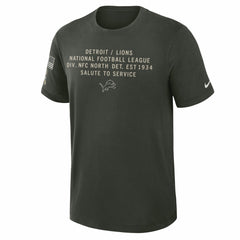 Detroit Lions Nike 2025 Salute to Service Sideline Slub Dri-FIT T-Shirt