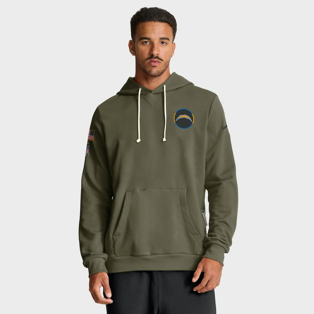 Los Angeles Chargers Nike 2025 Salute to Service Sideline Standard Issue Dri-FIT Hoodie