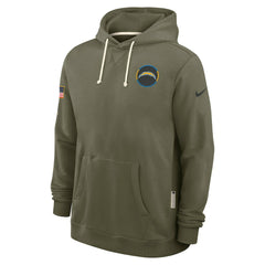 Los Angeles Chargers Nike 2025 Salute to Service Sideline Standard Issue Dri-FIT Hoodie