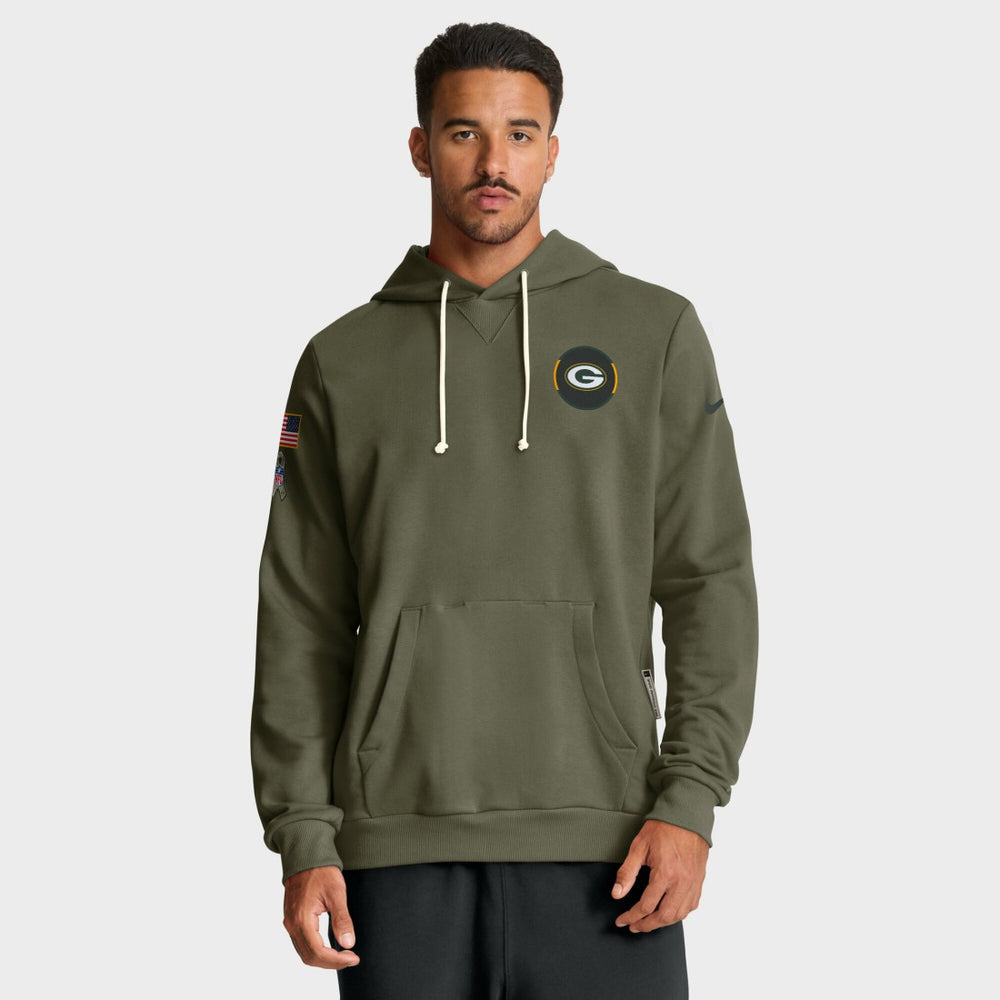 Green Bay Packers Nike 2025 Salute to Service Sideline Standard Issue Dri-FIT Hoodie