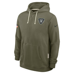Las Vegas Raiders Nike 2025 Salute to Service Sideline Standard Issue Dri-FIT Hoodie