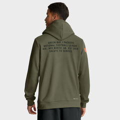 Green Bay Packers Nike Big & Tall 2025 Salute to Service Sideline Dominant Force Dri-FIT Hoodie
