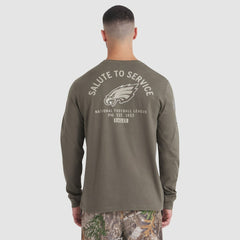 Philadelphia Eagles Nike 2025 Salute to Service Sideline Long Sleeve T-Shirt