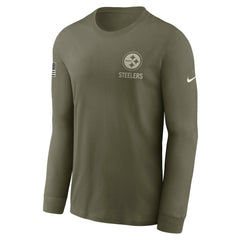 Pittsburgh Steelers Nike 2025 Salute to Service Sideline Long Sleeve T-Shirt