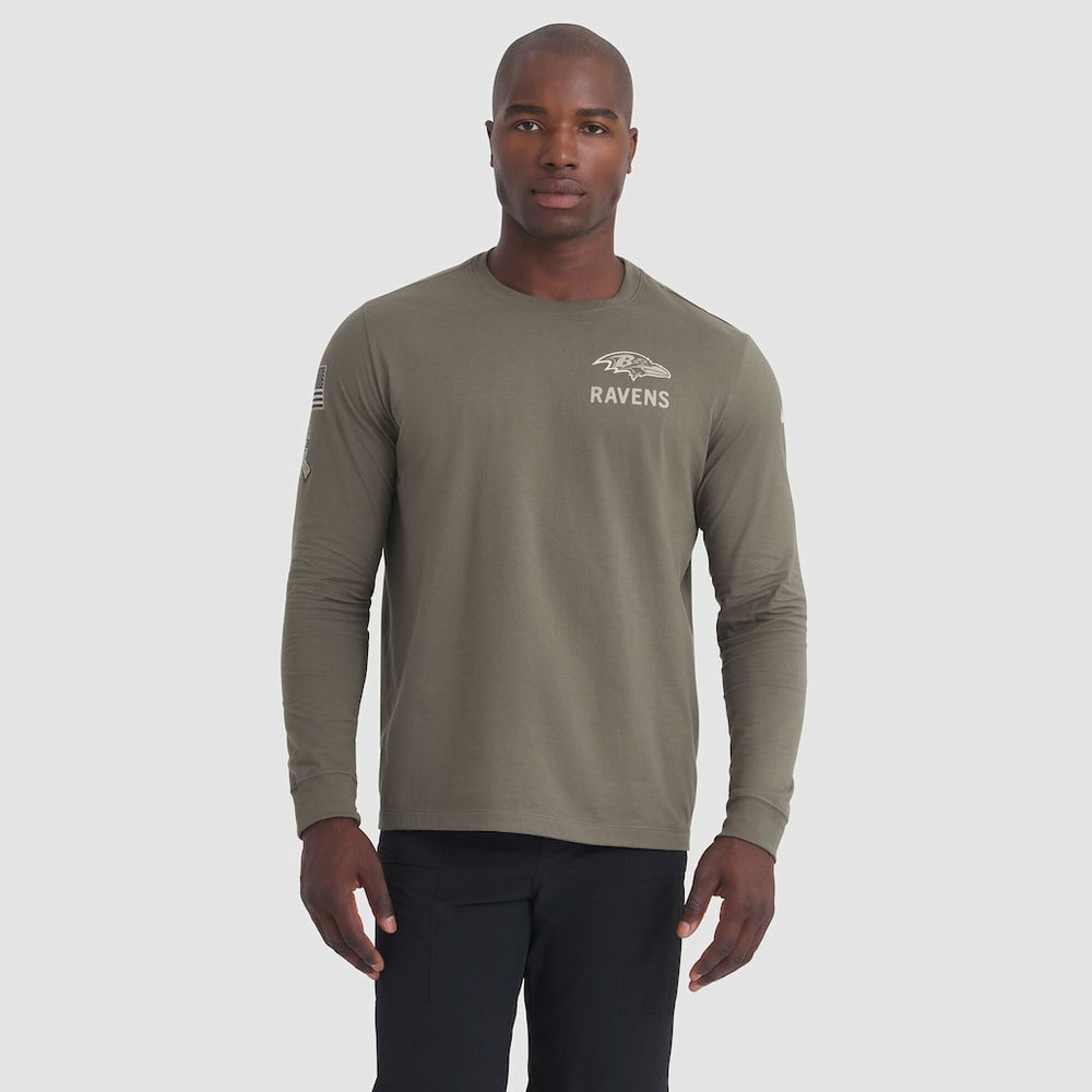 Baltimore Ravens Nike 2025 Salute to Service Sideline Long Sleeve T-Shirt