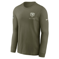 Chicago Bears Nike 2025 Salute to Service Sideline Long Sleeve T-Shirt