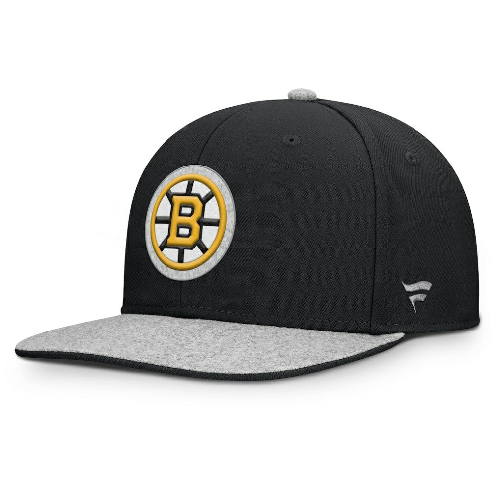 Boston Bruins Fanatics Fundamentals Loden Snapback Hat For Sale
