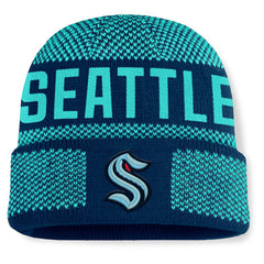 Seattle Kraken Fanatics Fundamentals Shelter Cuffed Knit Hat For Sale