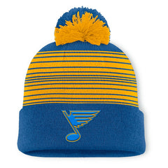 St. Louis Blues Fanatics Fundamental Spirit Cuffed Pom Knit Hat For Sale