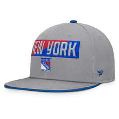 New York Rangers Fanatics Fundamentals Duo Split Logo Snapback Hat Sale