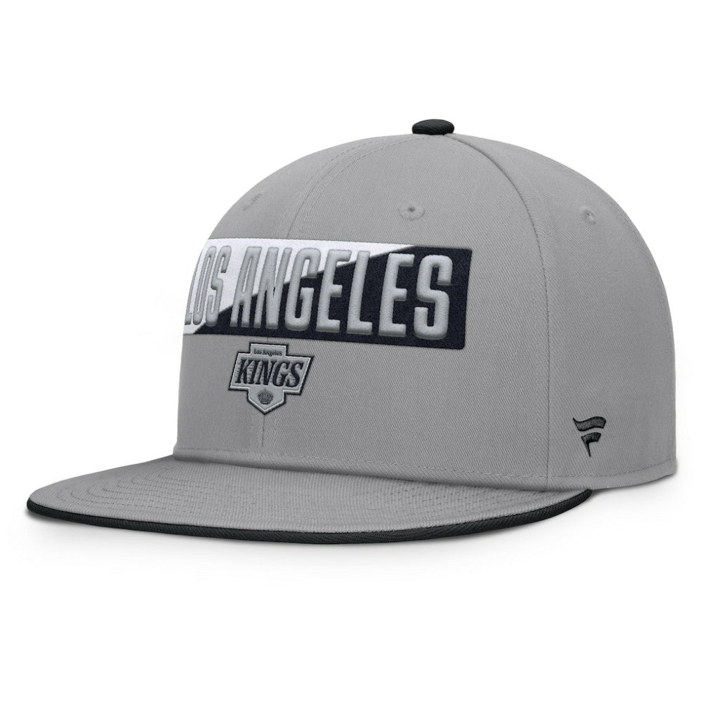 Los Angeles Kings Fanatics Fundamentals Duo Split Logo Snapback Hat Discount