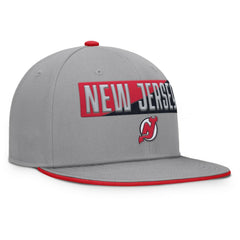 New Jersey Devils Fanatics Fundamentals Duo Split Logo Snapback Hat Online