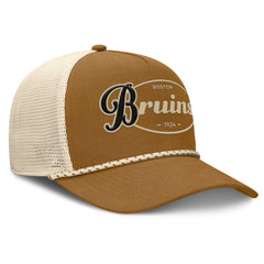 Boston Bruins Fanatics Heritage Fetch A-Frame Trucker Adjustable Hat On Sale