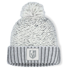 Vegas Golden Knights Fanatics Women's Fundamental Mist Cuffed Knit Hat with Pom For Sale