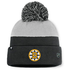 Boston Bruins Fanatics Authentic Pro Home Ice Cuffed Knit Hat with Pom Sale