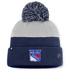 New York Rangers Fanatics Authentic Pro Home Ice Cuffed Knit Hat with Pom Sale