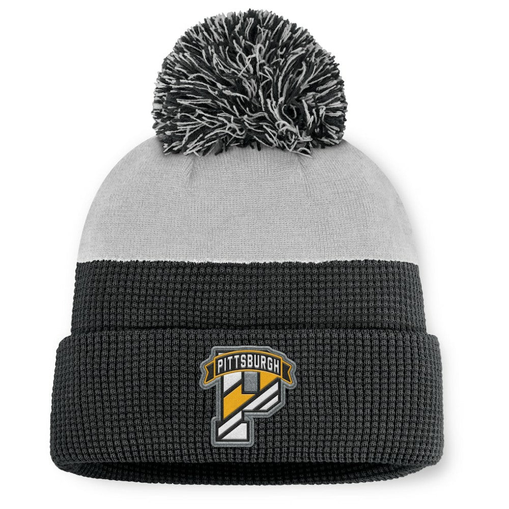 Pittsburgh Penguins Fanatics Authentic Pro Home Ice Cuffed Knit Hat with Pom Online