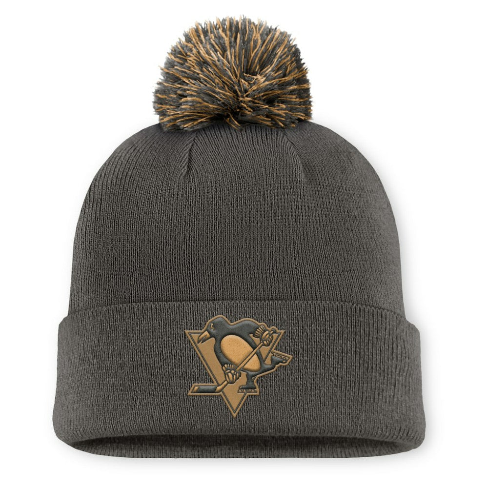 Pittsburgh Penguins Fanatics Authentic Pro Military Appreciation Cuffed Knit Hat with Pom Outlet