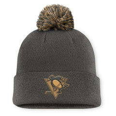 Pittsburgh Penguins Fanatics Authentic Pro Military Appreciation Cuffed Knit Hat with Pom Outlet