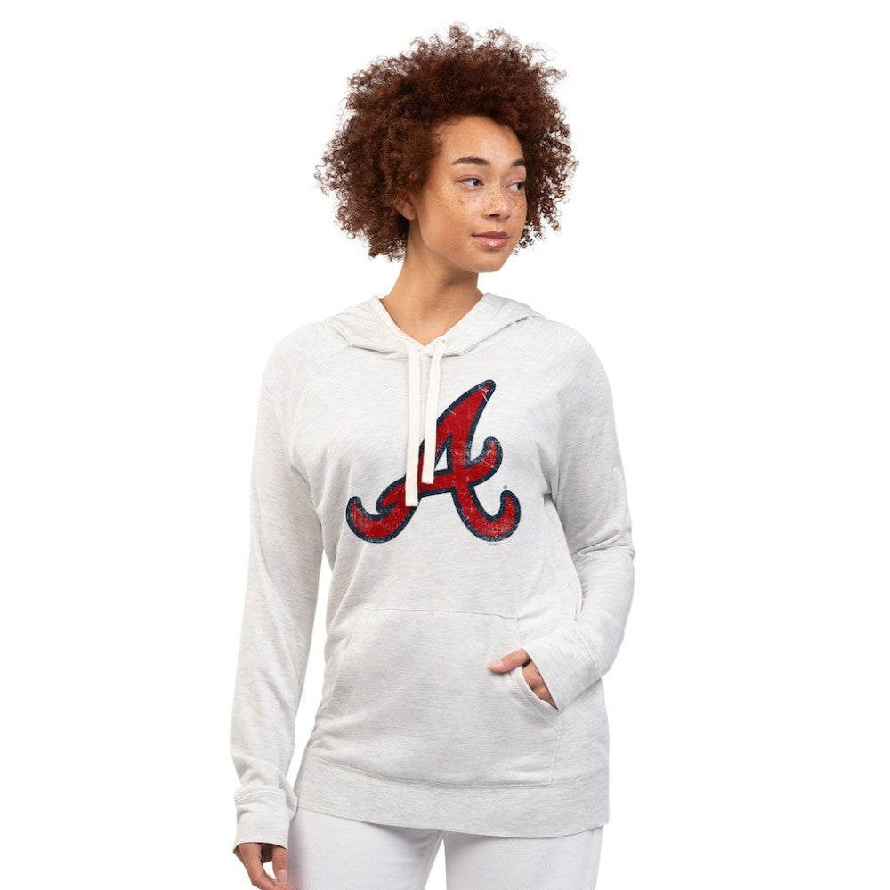 Atlanta Braves G-III 4Her by Carl Banks Women's Pregame Pullover Hoodie | MLB Sale