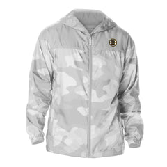 Boston Bruins Columbia Camo Flash Challenger Omni-Shade Full-Zip Hoodie Windbreaker On Sale