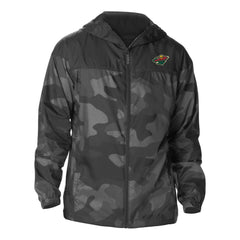 Minnesota Wild Columbia Camo Flash Challenger Omni-Shade Full-Zip Hoodie Windbreaker On Sale