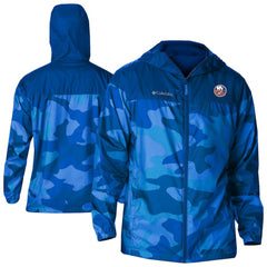 New York Islanders Columbia Camo Flash Challenger Omni-Shade Full-Zip Hoodie Windbreaker Sale