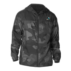 San Jose Sharks Columbia Camo Flash Challenger Omni-Shade Full-Zip Hoodie Windbreaker Outlet