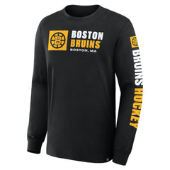 Boston Bruins Fanatics Goal Crease Legacy Long Sleeve T-Shirt For Sale