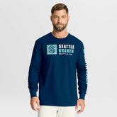 Seattle Kraken Fanatics Goal Crease Legacy Long Sleeve T-Shirt Sale