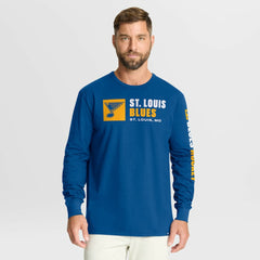St. Louis Blues Fanatics Goal Crease Legacy Long Sleeve T-Shirt Sale