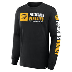 Pittsburgh Penguins Fanatics Goal Crease Legacy Long Sleeve T-Shirt Online