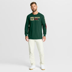 Minnesota Wild Fanatics Goal Crease Legacy Long Sleeve T-Shirt Online