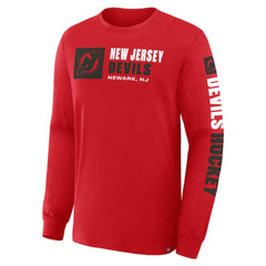 New Jersey Devils Fanatics Goal Crease Legacy Long Sleeve T-Shirt Sale