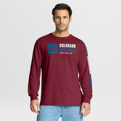 Colorado Avalanche Fanatics Goal Crease Legacy Long Sleeve T-Shirt Outlet