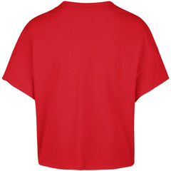 Jack Hughes New Jersey Devils '47 Women's Elation Name & Number Oversized Notch Neck T-Shirt Sale