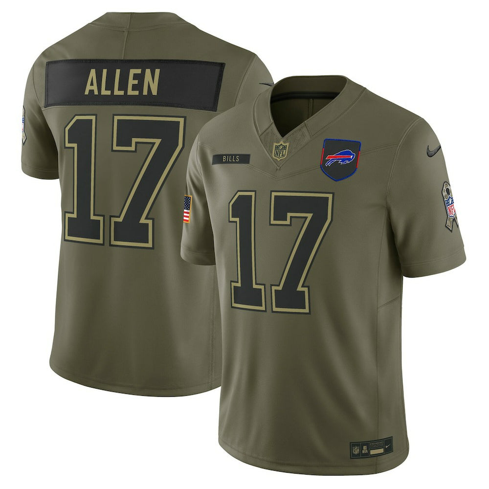 Buffalo Bills Nike Josh Allen 2025 Salute to Service Limited Jersey