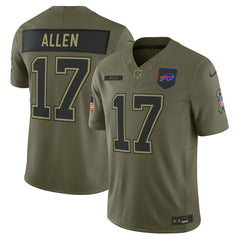 Buffalo Bills Nike Josh Allen 2025 Salute to Service Limited Jersey