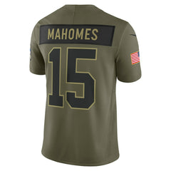 Kansas City Chiefs Nike Patrick Mahomes 2025 Salute to Service Limited Jersey