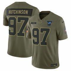 Detroit Lions Nike Aidan Hutchinson 2025 Salute to Service Limited Jersey