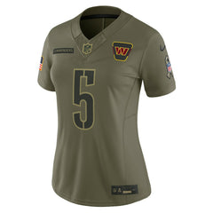 Jayden Daniels Washington Commanders Women's 2025 Salute to Service Limited Jersey - Olive