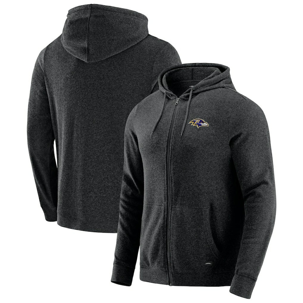 Baltimore Ravens J. Palmer Players Lounge Tri-Blend Full-Zip Hoodie