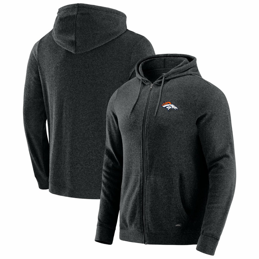 Denver Broncos J. Palmer Players Lounge Tri-Blend Full-Zip Hoodie