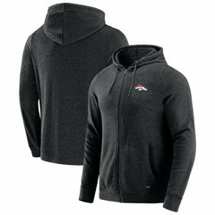 Denver Broncos J. Palmer Players Lounge Tri-Blend Full-Zip Hoodie
