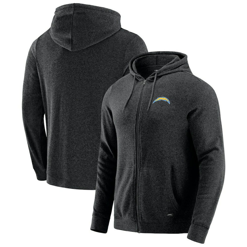 Los Angeles Chargers J. Palmer Players Lounge Tri-Blend Full-Zip Hoodie