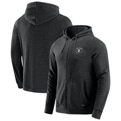 Las Vegas Raiders J. Palmer Players Lounge Tri-Blend Full-Zip Hoodie