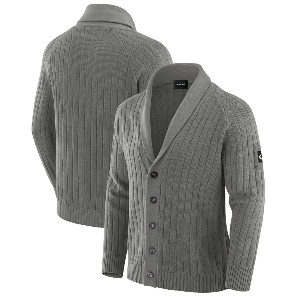 Green Bay Packers J. Palmer The Playmaker Cardigan Raglan Sweater