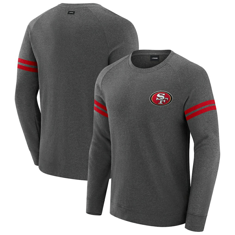 San Francisco 49ers J. Palmer Players Lounge Raglan Tri-Blend Sweatshirt