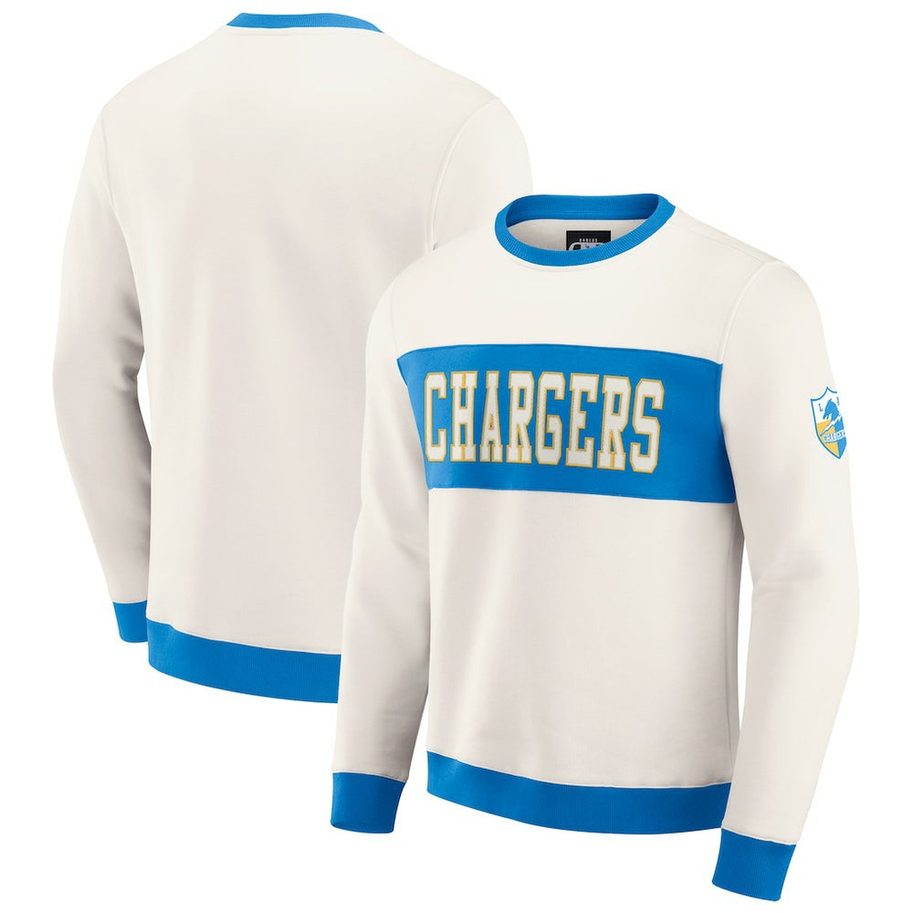 Los Angeles Chargers Fanatics Darius Rucker Collection Colorblock Pullover Sweatshirt