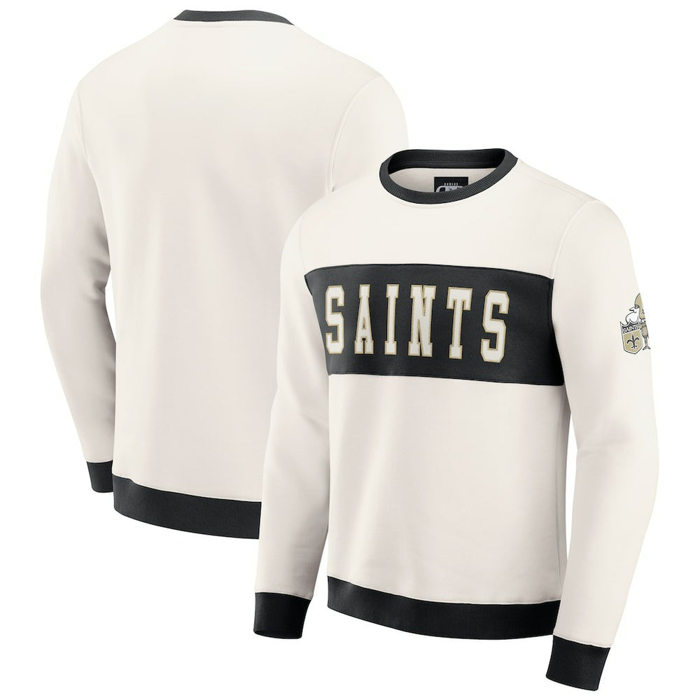 New Orleans Saints Fanatics Darius Rucker Collection Colorblock Pullover Sweatshirt